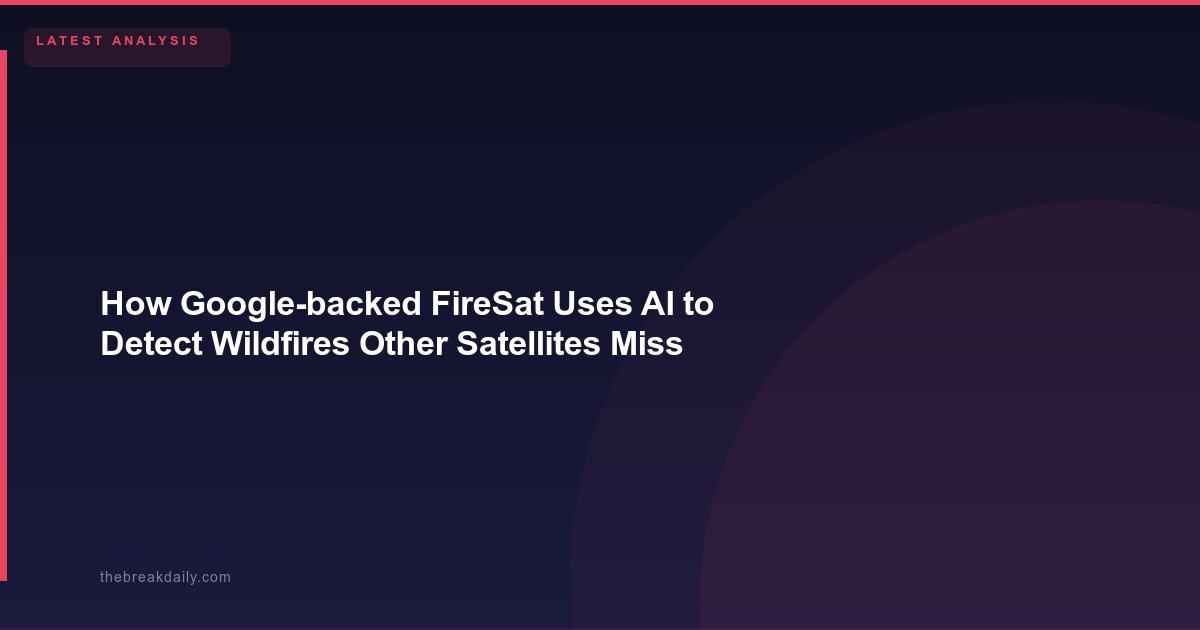 How Google-backed FireSat Uses AI to Detect Wildfires Other Satellites Miss