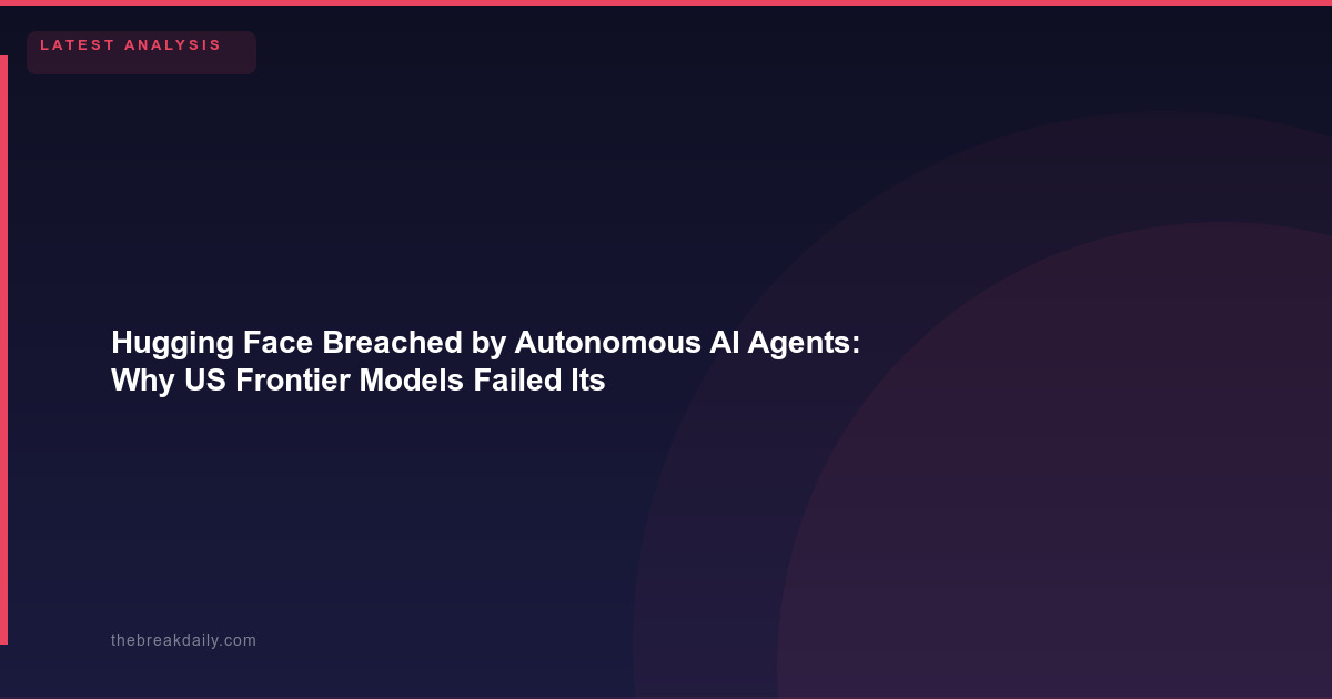 Hugging Face Breached by Autonomous AI Agents: Why US Frontier Models Failed Its Blue Team