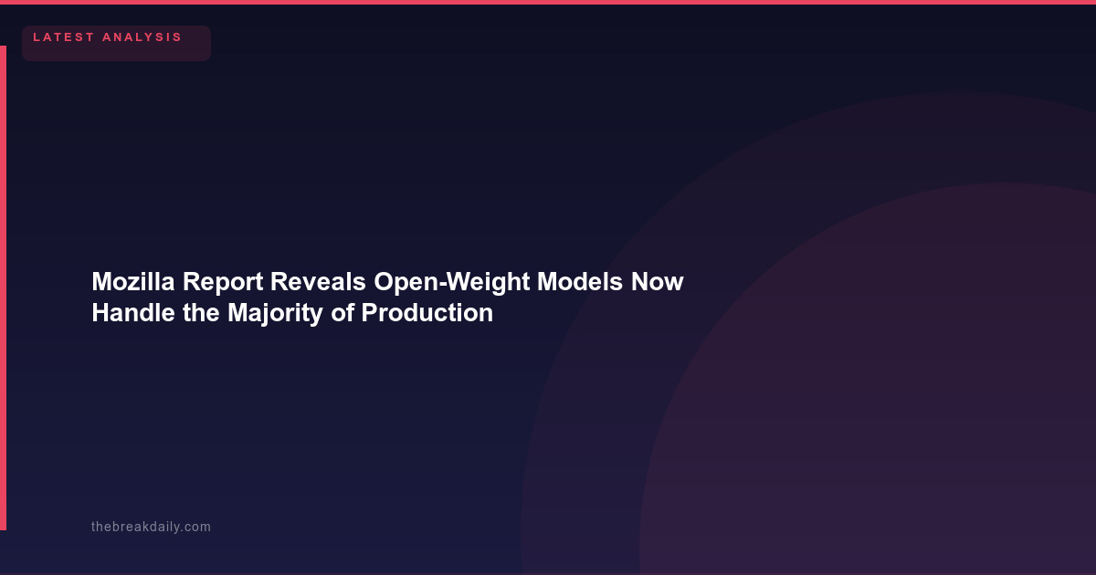 Mozilla Report Reveals Open-Weight Models Now Handle the Majority of Production AI Tokens